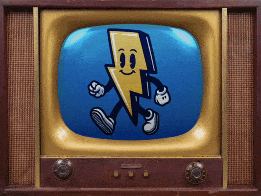Bolt Up Billie, the High Boltage Gear mascot