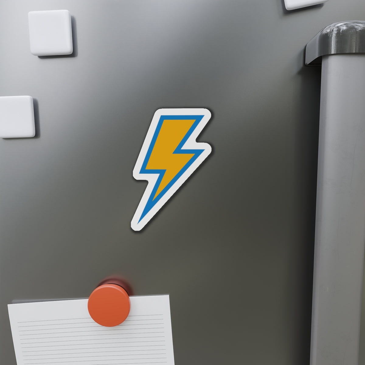 Bolt Up Die-Cut Magnet Yellow/Powder