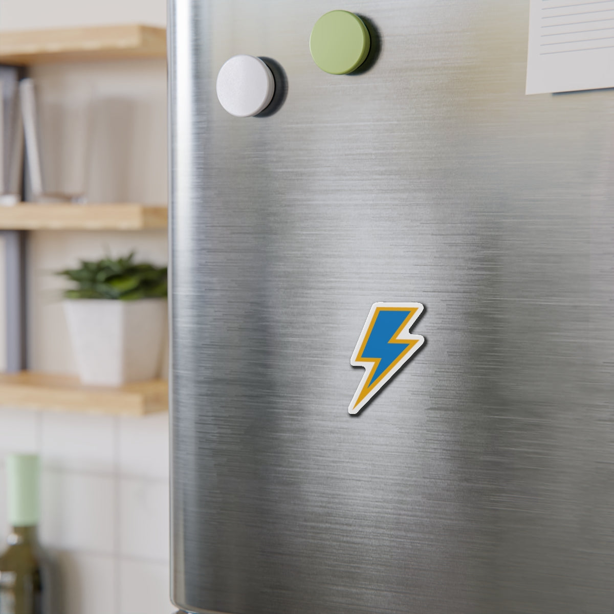 Bolt Up Die-Cut Magnet Powder/Yellow
