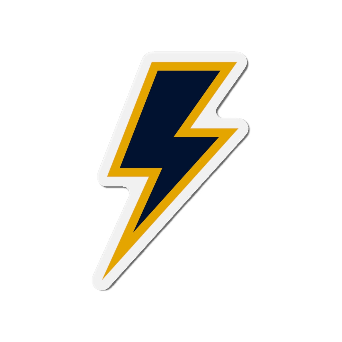 Bolt Up Die-Cut Magnet DarkBlue/Yellow