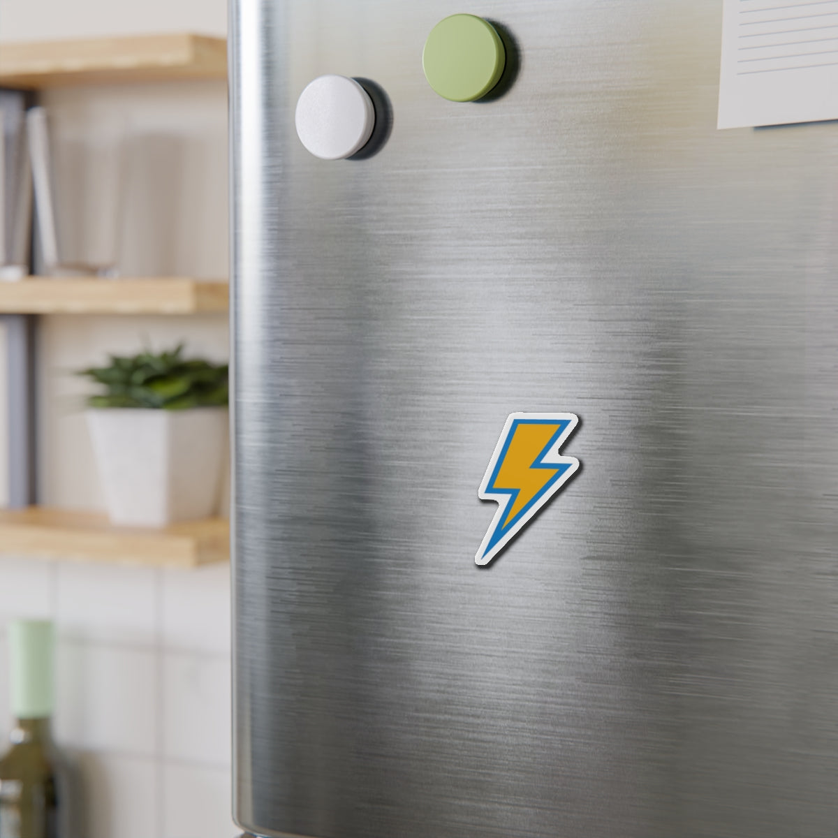 Bolt Up Die-Cut Magnet Yellow/Powder