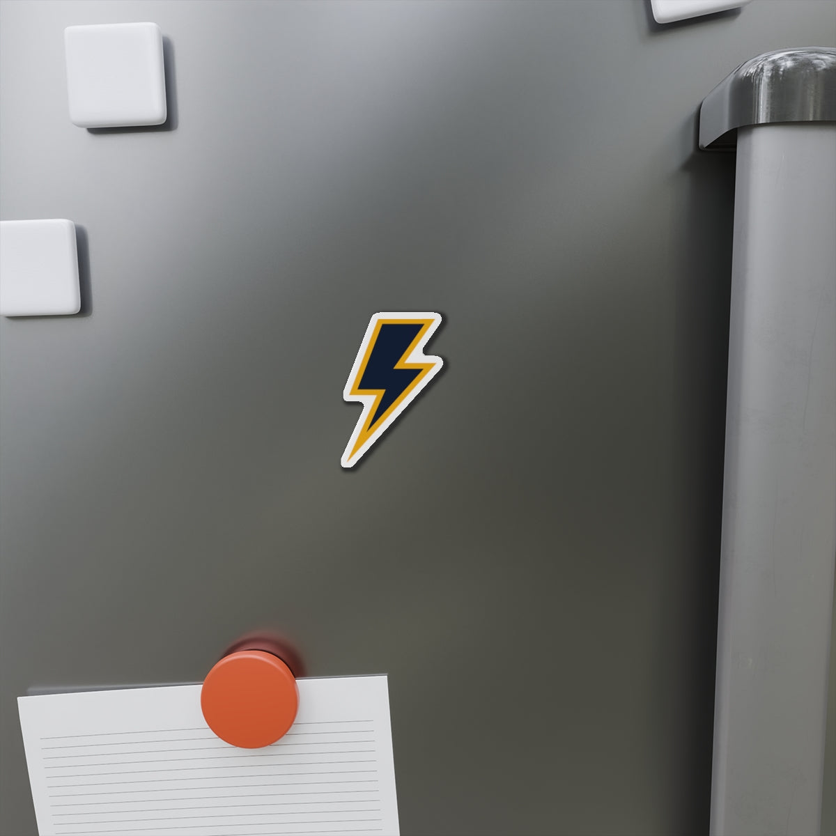 Bolt Up Die-Cut Magnet DarkBlue/Yellow