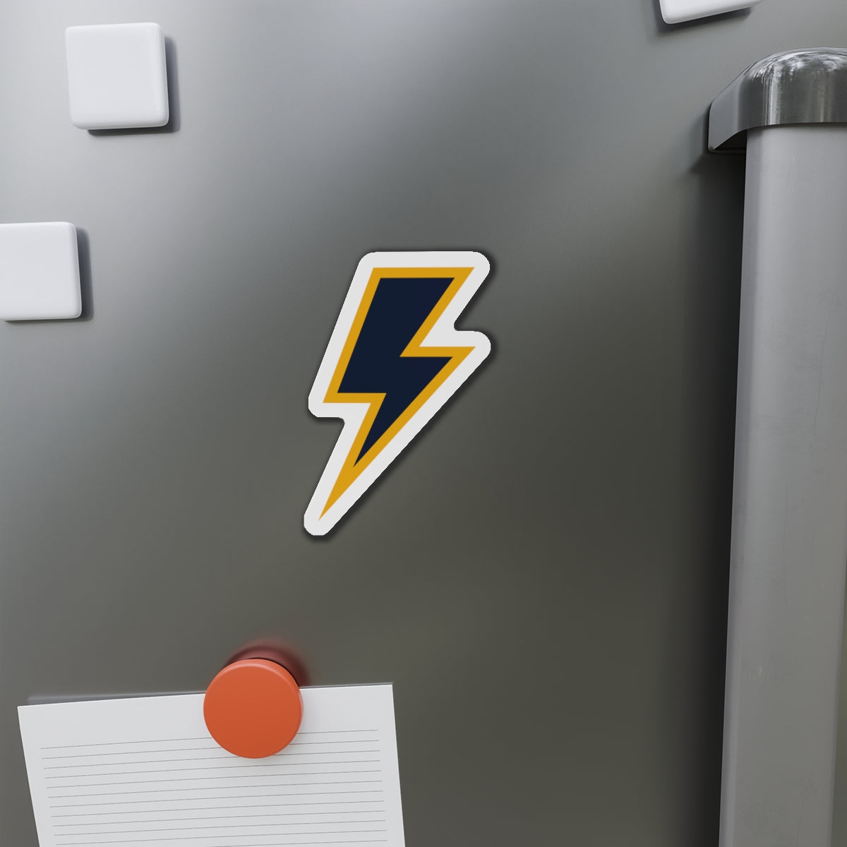 Bolt Up Die-Cut Magnet DarkBlue/Yellow
