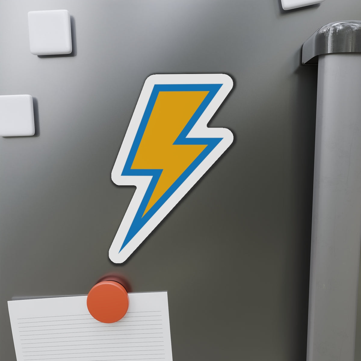 Bolt Up Die-Cut Magnet Yellow/Powder
