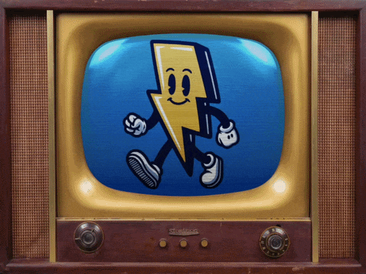 Bolt Up Billie, the High Boltage Gear mascot